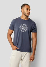 Clean Cut Copenhagen Tanner printed t-shirt T-shirts S/S Navy