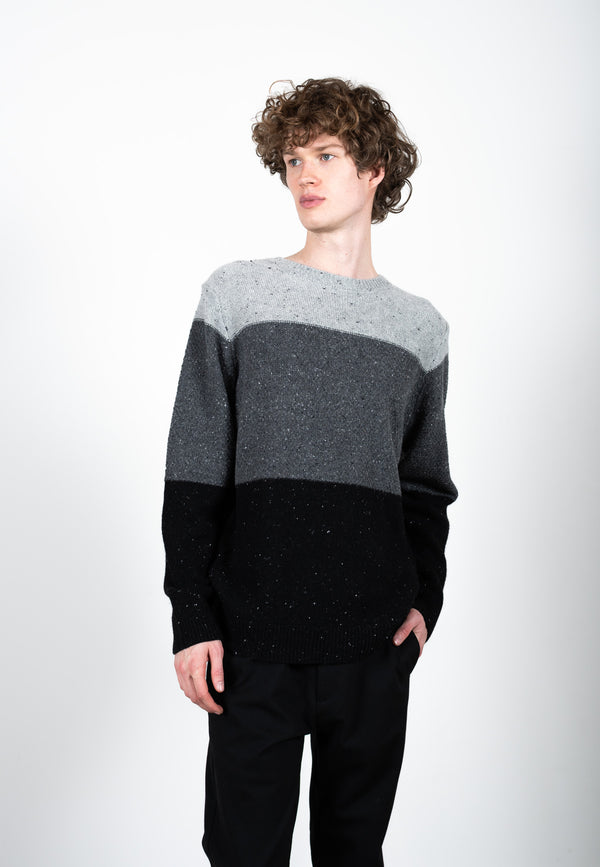 Clean Cut Copenhagen Tim knitted sweater Strik Grå Mix
