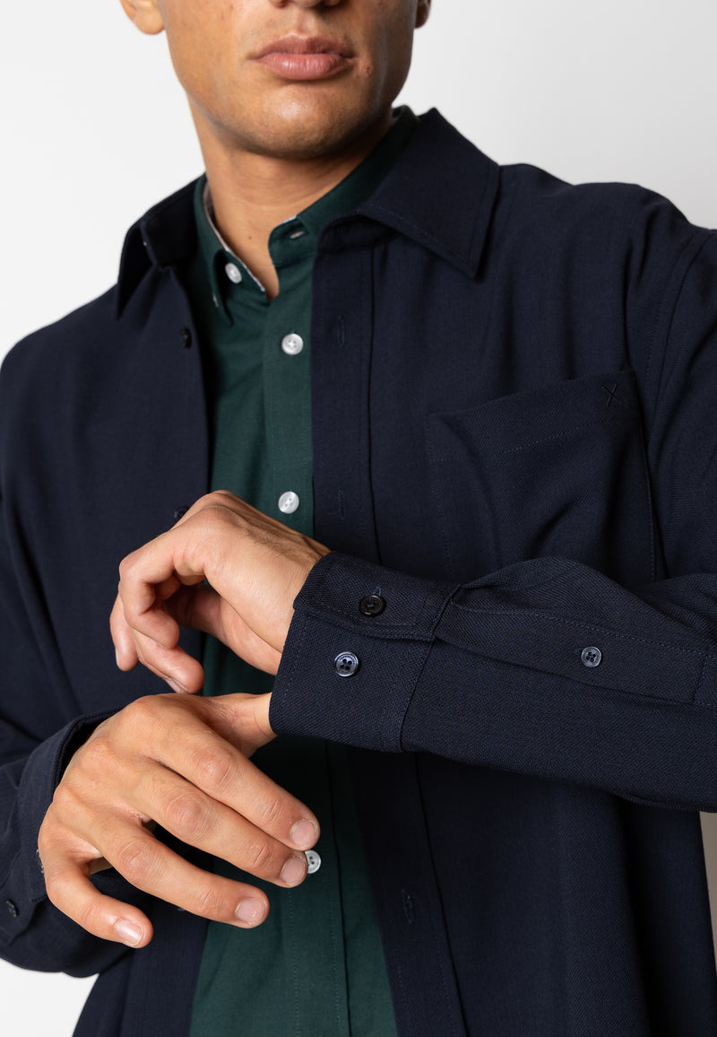 Clean Cut Copenhagen Alfred shirt Skjorte L/S Mørk Navy