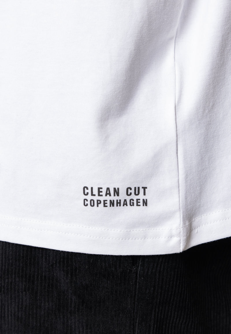 Clean Cut Copenhagen Andreas organic cotton t-shirt T-shirts S/S Hvid