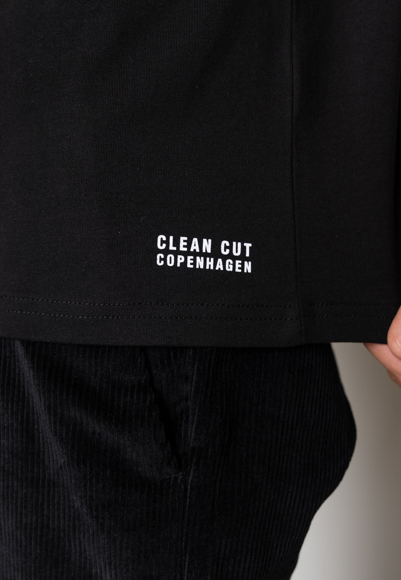 Clean Cut Copenhagen Andreas organic cotton t-shirt T-shirts S/S Sort