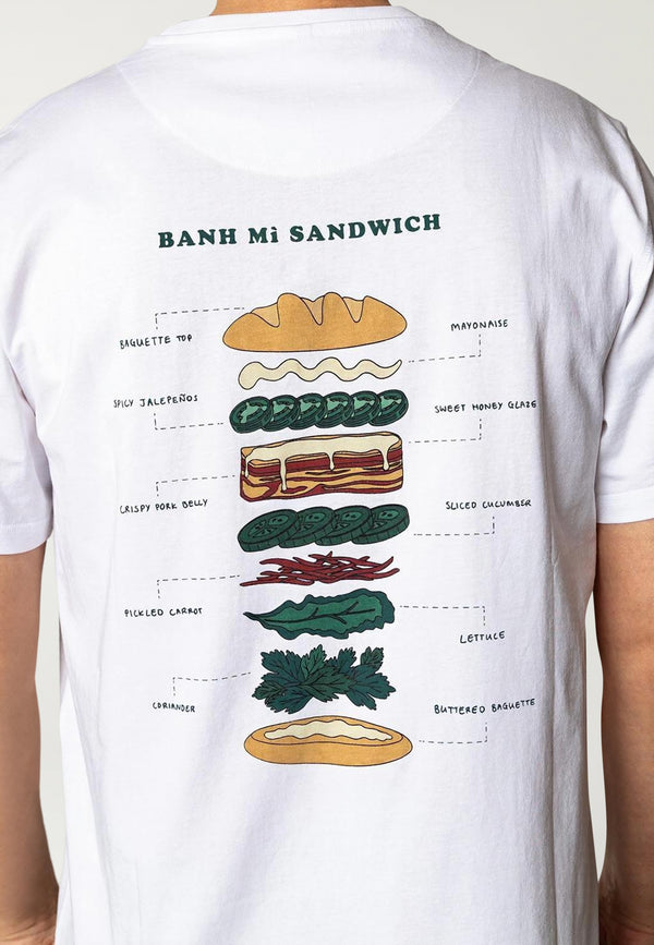 Fat Moose BAHN MI T-SHIRT T-shirts S/S Hvid