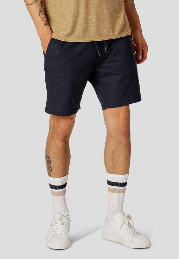 Clean Cut Copenhagen Barcelona bomuld/hør shorts Shorts Navy
