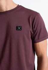 Clean Cut Copenhagen Basic Organic t-shirt T-shirts S/S Dark Plum