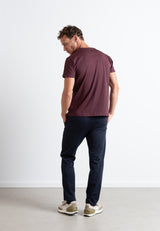 Clean Cut Copenhagen Basic Organic t-shirt T-shirts S/S Dark Plum