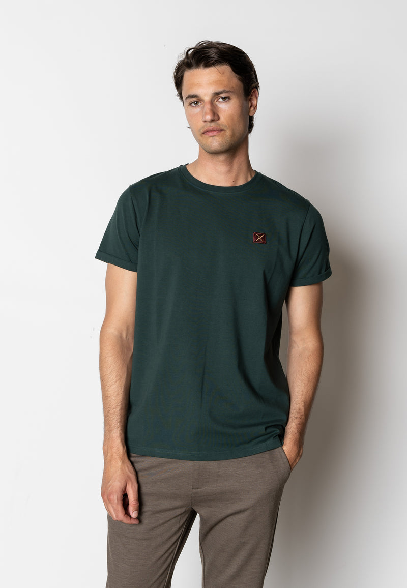 Clean Cut Copenhagen Basic Organic t-shirt T-shirts S/S Deep Green