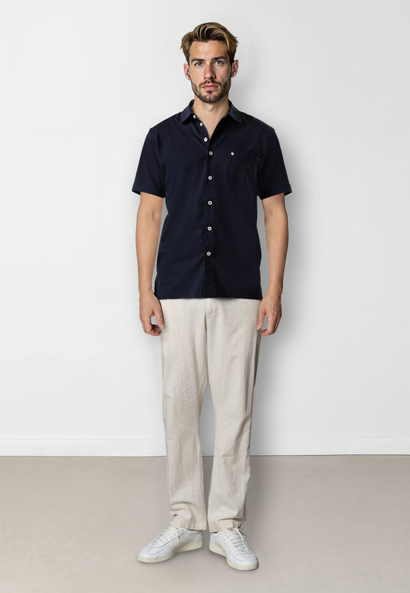 Clean Cut Copenhagen Bob shirt Skjorte S/S Navy