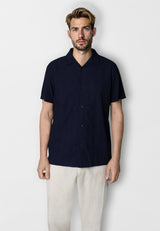 Clean Cut Copenhagen Bob shirt Skjorte S/S Navy