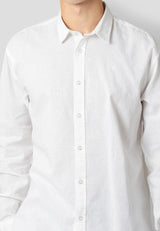 Clean Cut Copenhagen Bomuld/Hør skjorte Skjorte L/S Hvid