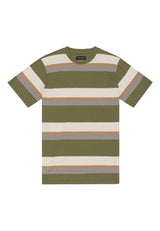 Clean Cut Copenhagen Bradley cotton t-shirt T-shirts S/S Army striped