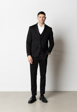 Clean Cut Copenhagen Brendon jersey blazer Blazere Sort