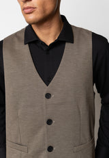 Clean Cut Copenhagen Brendon jersey waistcoat Veste Dark Khaki