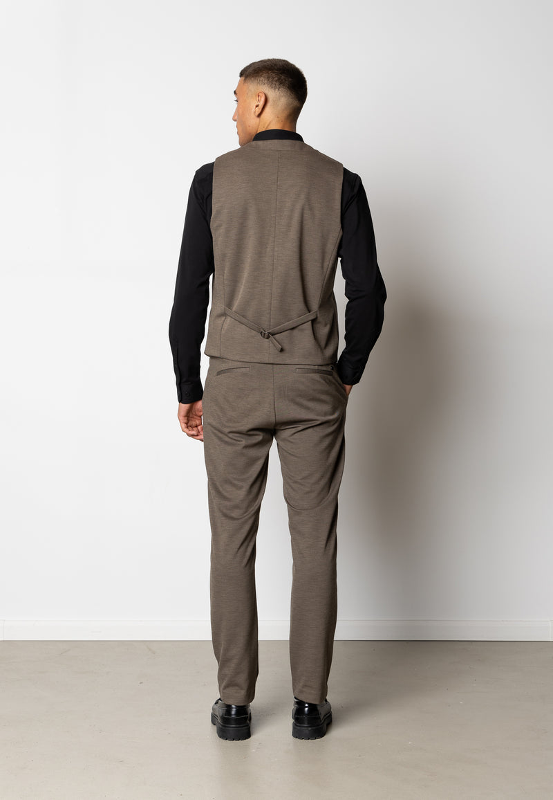 Clean Cut Copenhagen Brendon jersey waistcoat Veste Dark Khaki