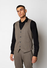 Clean Cut Copenhagen Brendon jersey waistcoat Veste Dark Khaki