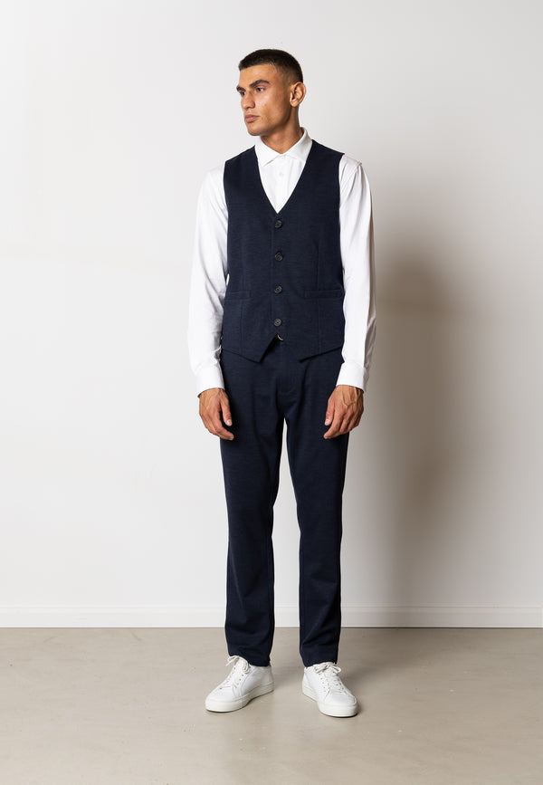 Clean Cut Copenhagen Brendon jersey waistcoat Veste Navy