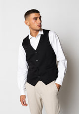 Clean Cut Copenhagen Brendon jersey waistcoat Veste Sort