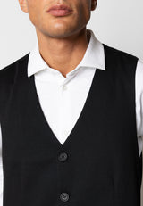 Clean Cut Copenhagen Brendon jersey waistcoat Veste Sort