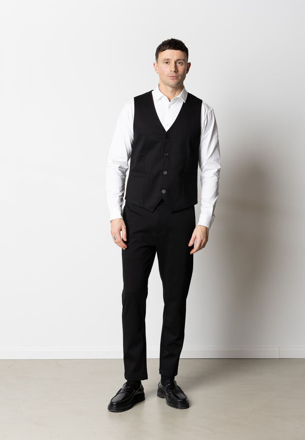 Clean Cut Copenhagen Brendon jersey waistcoat Veste Sort