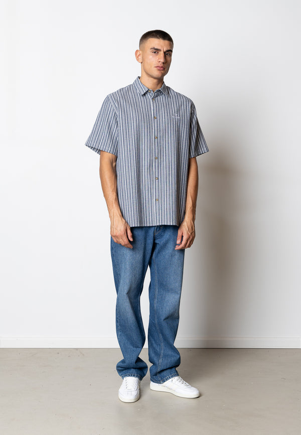 Fat Moose COLBY S/S SHIRT Skjorte S/S Navy/White