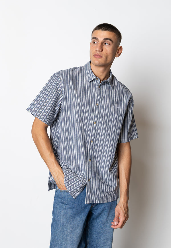 Fat Moose COLBY S/S SHIRT Skjorte S/S Navy/White