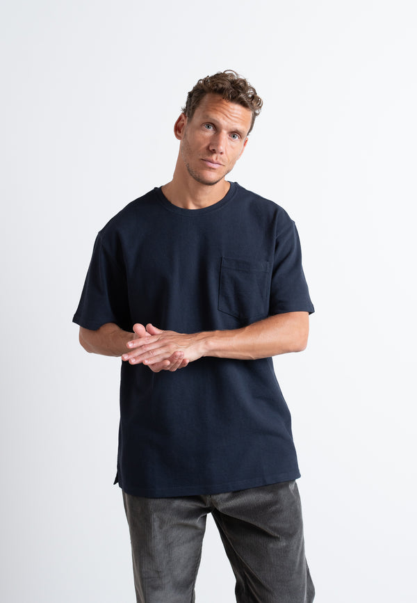 Clean Cut Copenhagen Calton cotton t-shirt T-shirts S/S Mørk Navy