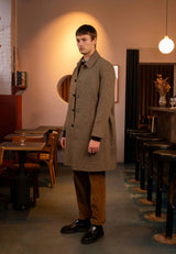 Clean Cut Copenhagen Carlos checked wool coat Jakker Dark khaki/Deep green check