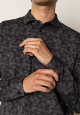 Clean Cut Copenhagen Clean formal AOP stretch shirt Skjorte L/S Col11