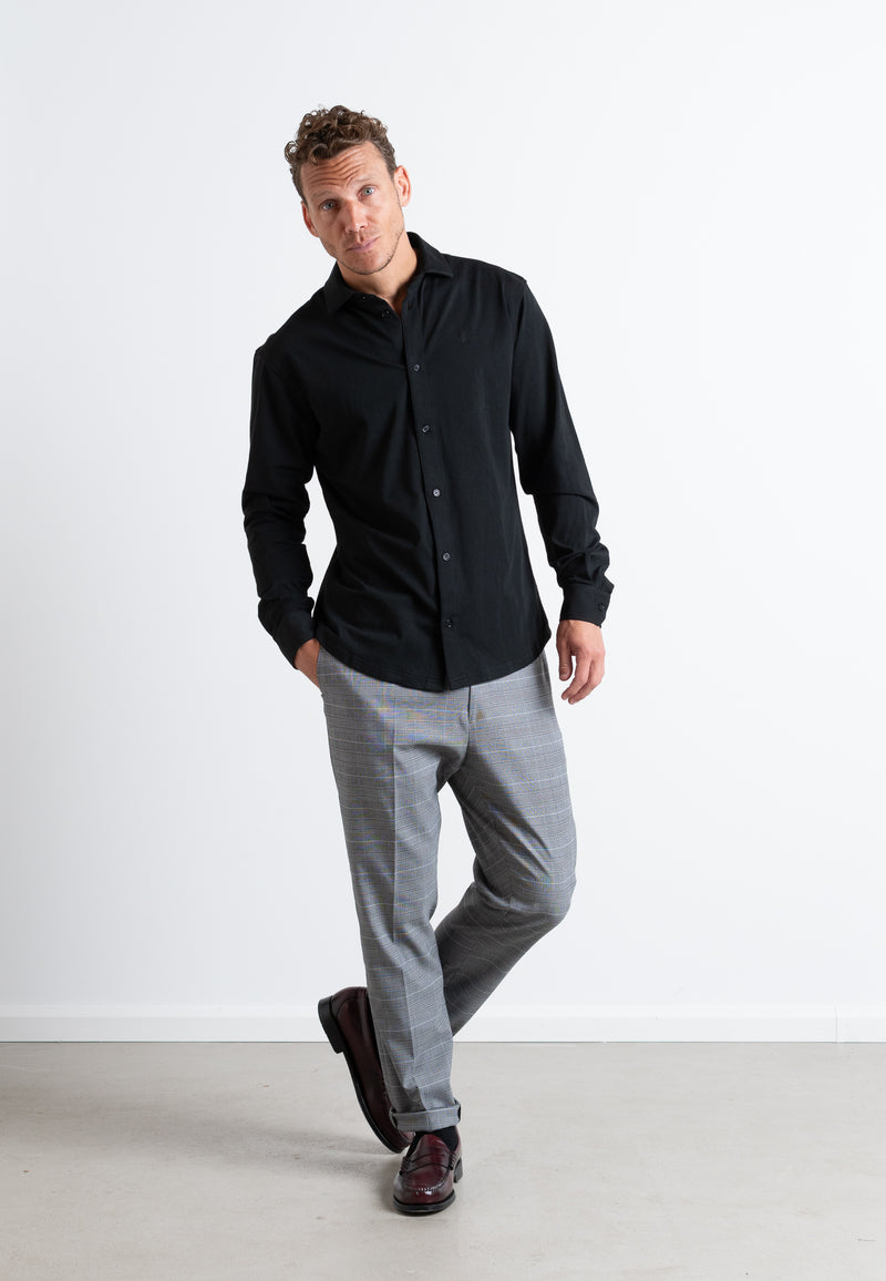 Clean Cut Copenhagen Clean formal stretch shirt Skjorte L/S Sort