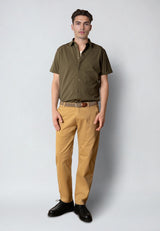 Clean Cut Copenhagen Clean formal stretch shirt Skjorte S/S Army