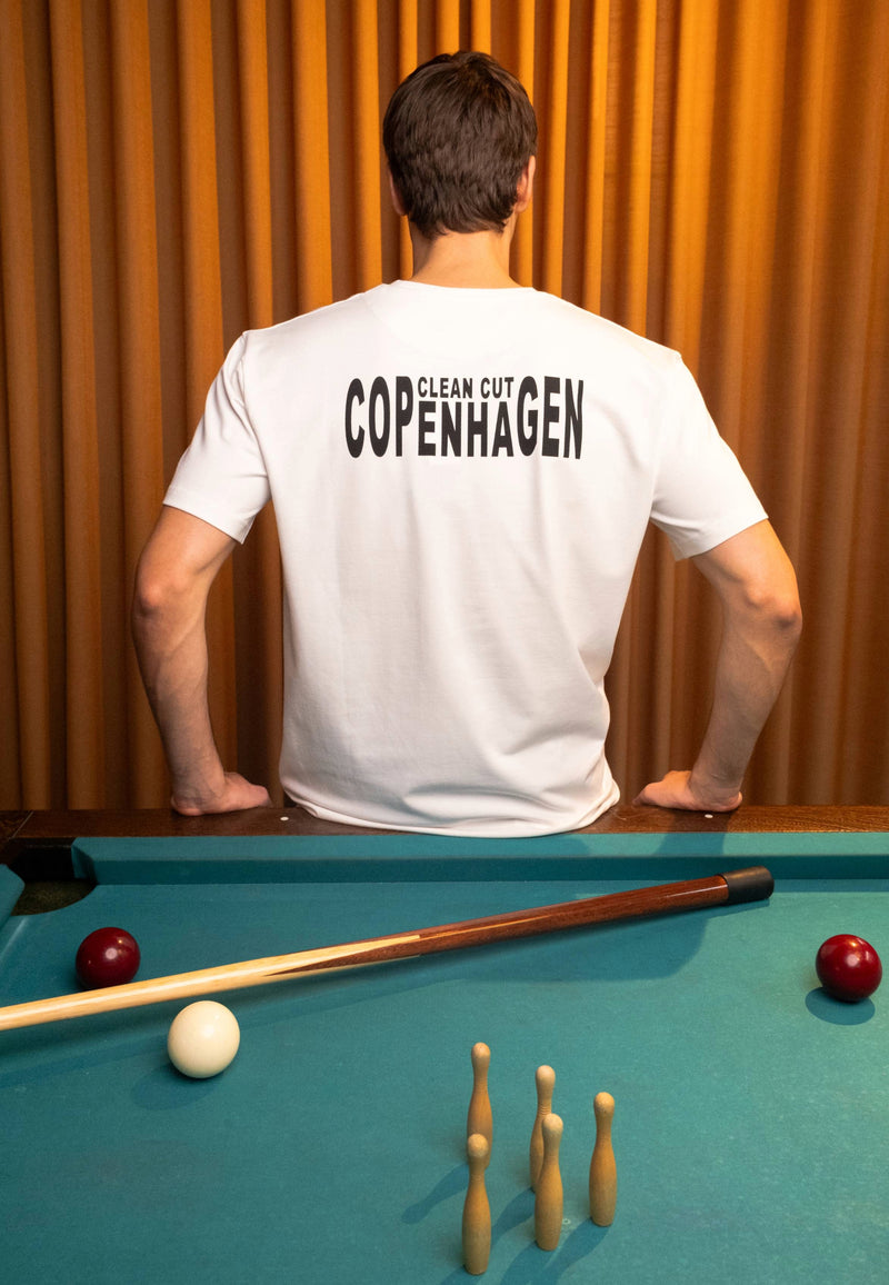 Clean Cut Copenhagen Clean organic printed t-shirt T-shirts S/S Hvid