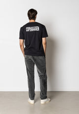 Clean Cut Copenhagen Clean organic printed t-shirt T-shirts S/S Sort
