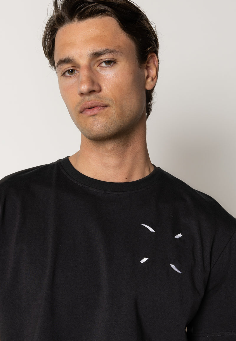 Clean Cut Copenhagen Clean organic printed t-shirt T-shirts S/S Sort
