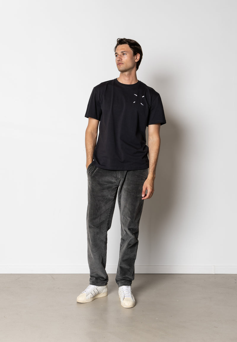 Clean Cut Copenhagen Clean organic printed t-shirt T-shirts S/S Sort