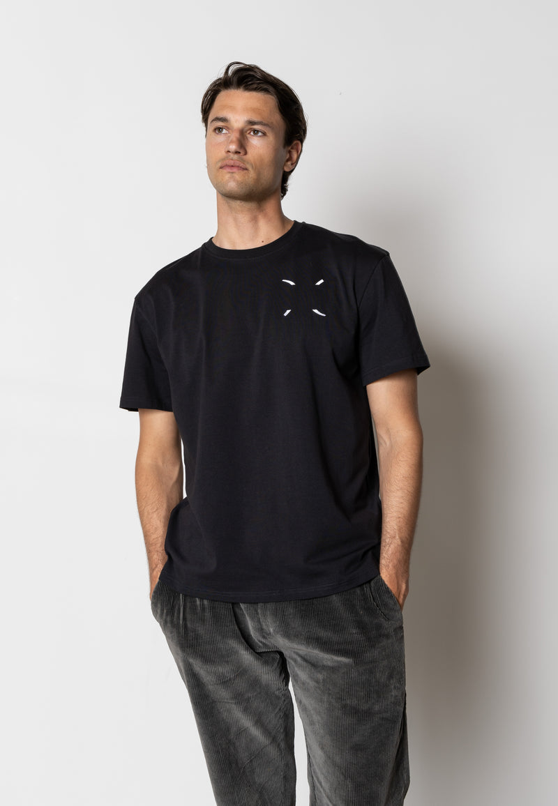 Clean Cut Copenhagen Clean organic printed t-shirt T-shirts S/S Sort