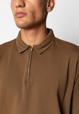 Clean Cut Copenhagen Clean zip polo Polos Brun