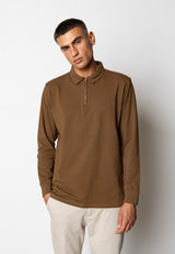 Clean Cut Copenhagen Clean zip polo Polos Brun