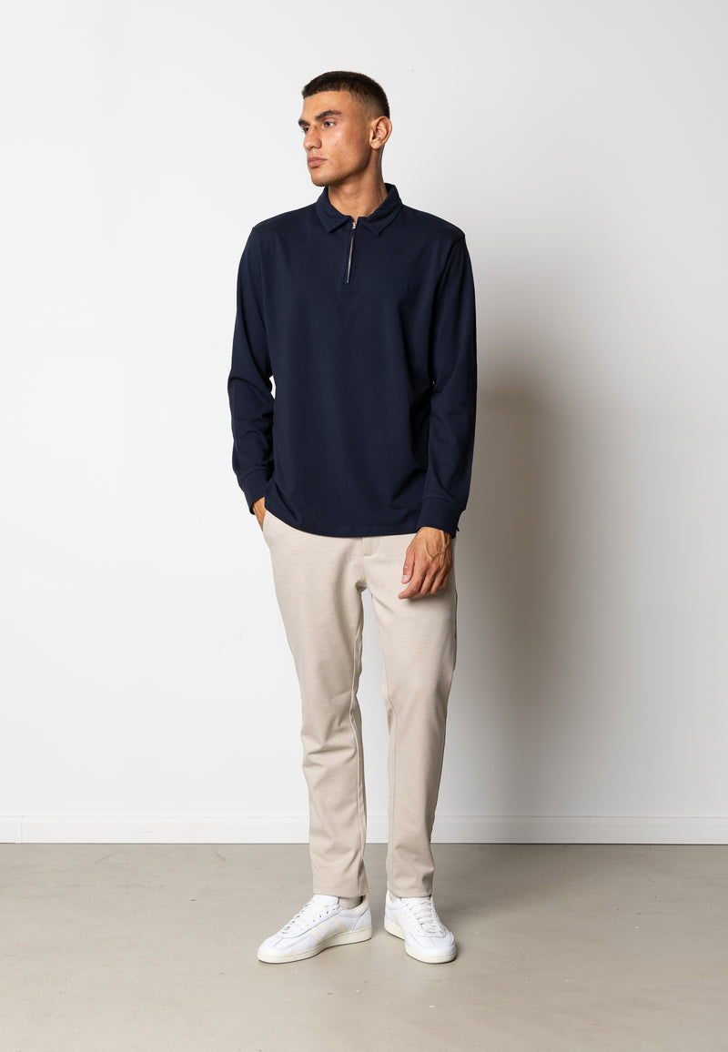 Clean Cut Copenhagen Clean zip polo Polos Navy