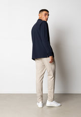 Clean Cut Copenhagen Clean zip polo Polos Navy