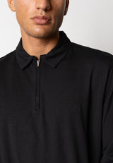 Clean Cut Copenhagen Clean zip polo Polos Sort