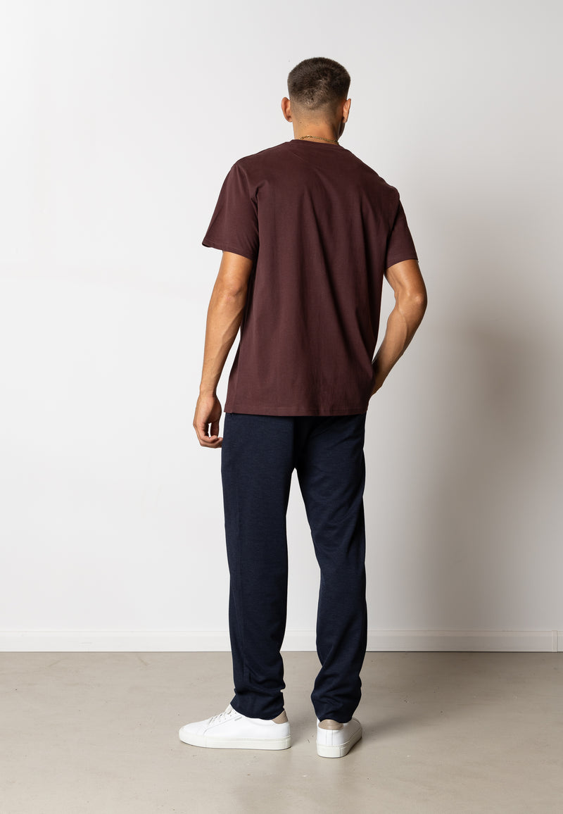 Clean Cut Copenhagen Cohen logo cotton t-shirt T-shirts S/S Dark Plum