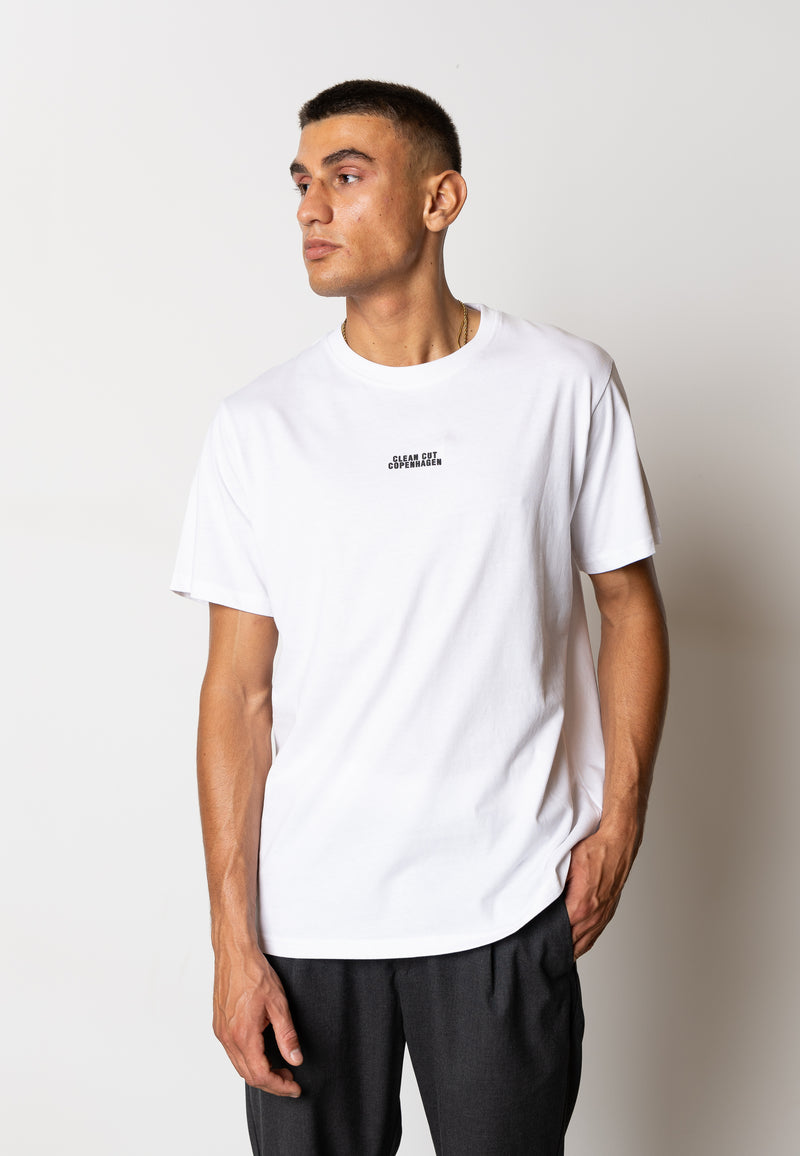 Clean Cut Copenhagen Cohen logo cotton t-shirt T-shirts S/S Hvid