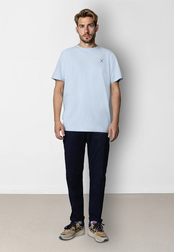 Clean Cut Copenhagen Cross organic logo t-shirt T-shirts S/S Lyseblå