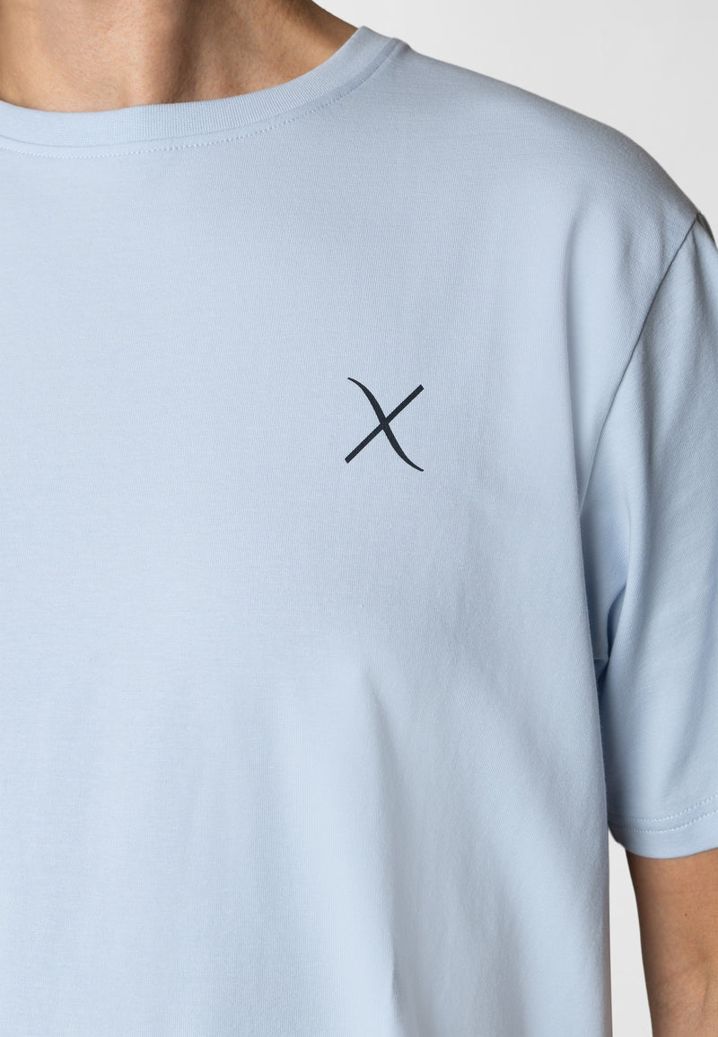 Clean Cut Copenhagen Cross organic logo t-shirt T-shirts S/S Lyseblå