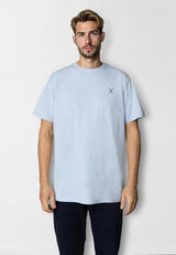 Clean Cut Copenhagen Cross organic logo t-shirt T-shirts S/S Lyseblå