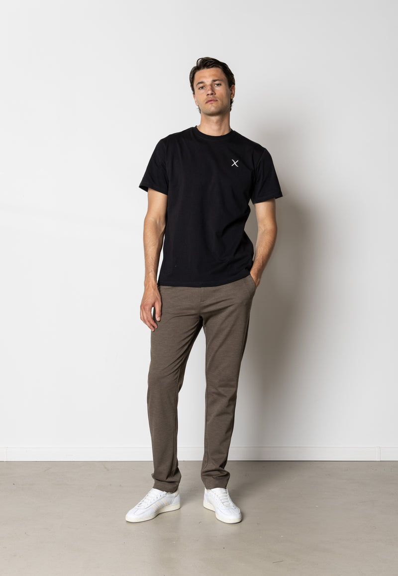 Clean Cut Copenhagen Cross organic logo t-shirt T-shirts S/S Sort