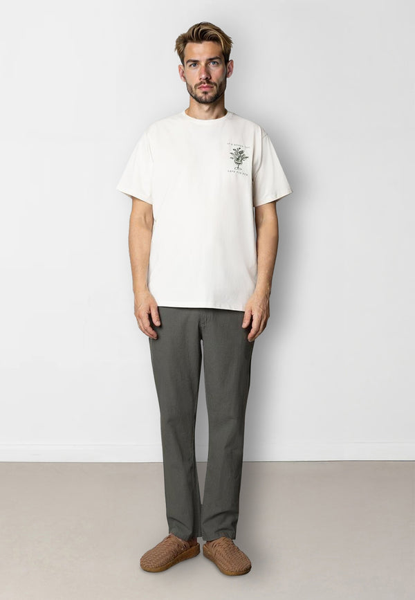 Clean Cut Copenhagen Doug organic cotton t-shirt T-shirts S/S Ecru