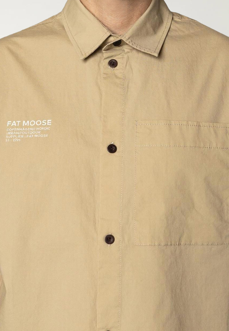 Fat Moose EVAN S/S SHIRT Skjorte S/S Khaki