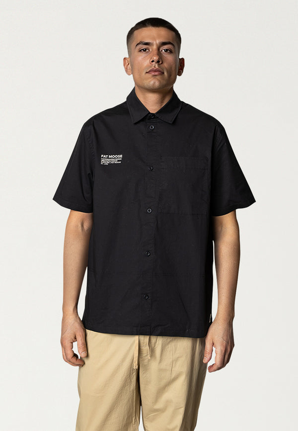 Fat Moose EVAN S/S SHIRT Skjorte S/S Sort