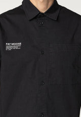 Fat Moose EVAN S/S SHIRT Skjorte S/S Sort