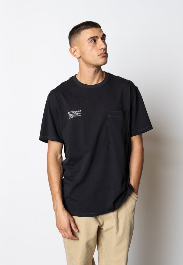 Fat Moose EVAN T-SHIRT T-shirts S/S Sort